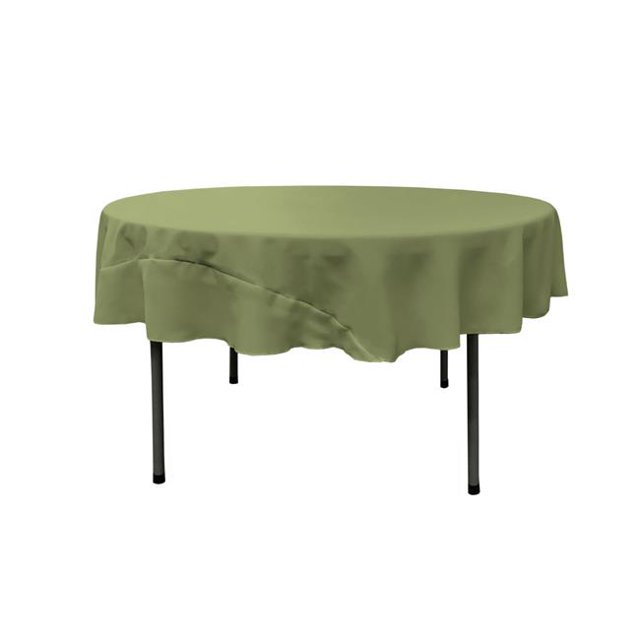 FunFlags TCpop72R-SageDrkP39 Nappe Ronde en Popeline de Polyester Sauge Foncée 72 Pieds' Fabriquée aux États-Unis