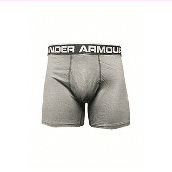 Under Armour Men's Boxers Polyester/Elastane Blend 2 Pairs Gray, S