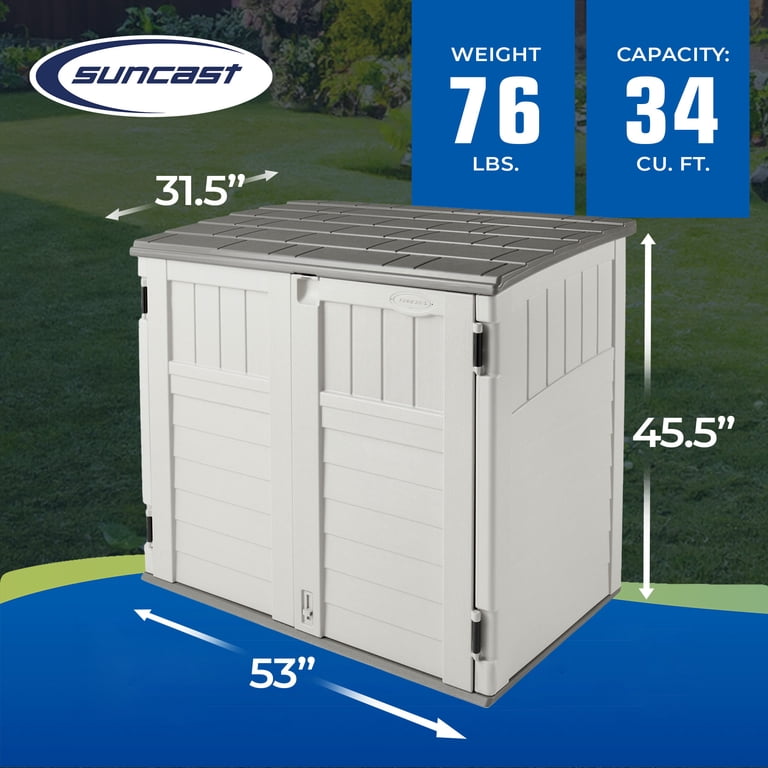 Suncast BMS2500 Horizontal Resin Outdoor Storage Shed & 2 Pack