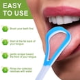 thumbnail image 4 of Tongue Scraper Cleaner,100% BPA Free Tongue Scrapers,Tongue Cleaner For Adults,Tongue Scraper To Fight Bad Breath And Halitosis,Mouth Odor Eliminator, 4 of 5