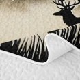 thumbnail image 5 of Erosebridal Rustic Deer Moose Quilt Full for Women Men, Farmhouse Mountain Print Full Bedspread Sets, 3 Pieces, 5 of 7