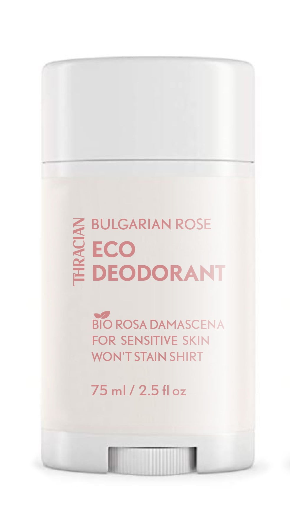 Thracian™ Bio Bulgarian Rosa Damascena Eco Deodorant with Zinc Oxide