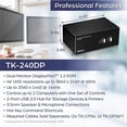 thumbnail image 6 of TRENDnet 2-Port Dual Monitor DisplayPort KVM Switch with Audio, TK-240DP, 2-Port USB 2.0 Hub, 4K UHD Resolutions Up to 3840 x 2160, Connect Two DisplayPort Monitors, Dual Monitor 2 Port KVM Switch, 6 of 10