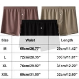 BiZtdJrK 3PCS Boxers for Men Textured Elastic Waist Casual Boxer ...
