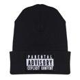 thumbnail image 1 of Gorro Beanie Negro Unitalla Parental Advisory, 1 of 2