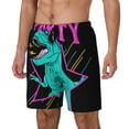 thumbnail image 2 of Daiia Rex Dinosaur With Sunglasses Mens Swim Trunks Swim Shorts Quick Dry Swim Shorts with Mesh Lining Pockets-X-Large, 2 of 9