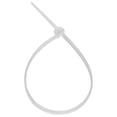thumbnail image 2 of 8-Inch Nylon Cable Ties, White, 18 lbs, 100 Pack, 2 of 3