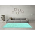thumbnail image 3 of Ahgly Company Indoor Rectangle Abstract Light Blue Modern Area Rugs, 8' x 10', 3 of 4