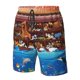 thumbnail image 4 of Balery Animals On Noah's Ark2 Traje de Baño Estilo Hawaiano para Hombre, Shorts de Secado Rápido con Bolsillos-Medium, 4 of 6