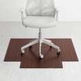 thumbnail image 3 of Anji Mountain 44" x 52" Bamboo Chair Mat for Carpet and Hard Floor, 5mm - Rectangular with Lip, Dark Cherry, 3 of 8