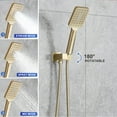 thumbnail image 6 of Rainlex One-Handle 1-Spray Setting Brushed Gold Bathtub Shower Faucet, 6 of 10