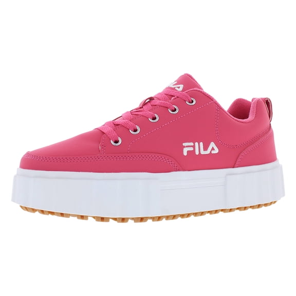 Fila Sandblast Low Womens Shoes Size 8.5, Color: Pink Glow/Pink Glow/White