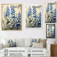 thumbnail image 4 of Designart "Peaceful Blue Bonnets III" Blue Bonnets Picture Framed Canvas Art Print, 4 of 5