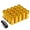 Gold, variant on J2 Engineering LN-T7-018-15-BK J2 Engineering 7075 -T6 Forged Aluminum M12x1.5 20Pcs 50mm Height Close -End Lug Nut Kit w/Adapter Key (Black)