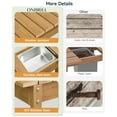 thumbnail image 2 of ROGALIS Outdoor Potting Bench with Sliding Tabletop, Wood Outside Garden Work Table, No Rust/Fade/Break, 2 of 8
