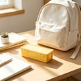thumbnail image 6 of Beautynvta Pencil Box, Plastic Pencil Case Crayon Box, Portable Pencil Organizer, Plastic Containers with Lid, Stackable Storage Boxes for Stationery, Office Supplies, 7.48"x3.74"x2.36", Yellow, 6 of 6