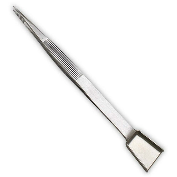 ToolUSA 6" Diamond Fine Tweezer | Dual Shovel Tip Design | Stainless Steel | Precision Grip for Gemstones | Ideal for Jewelers & Watchmakers