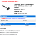 thumbnail image 2 of Turn Signal Switch - Compatible with 1993 - 2001 Nissan Altima 2.4L 4-Cylinder 1994 1995 1996 1997 1998 1999 2000, 2 of 2