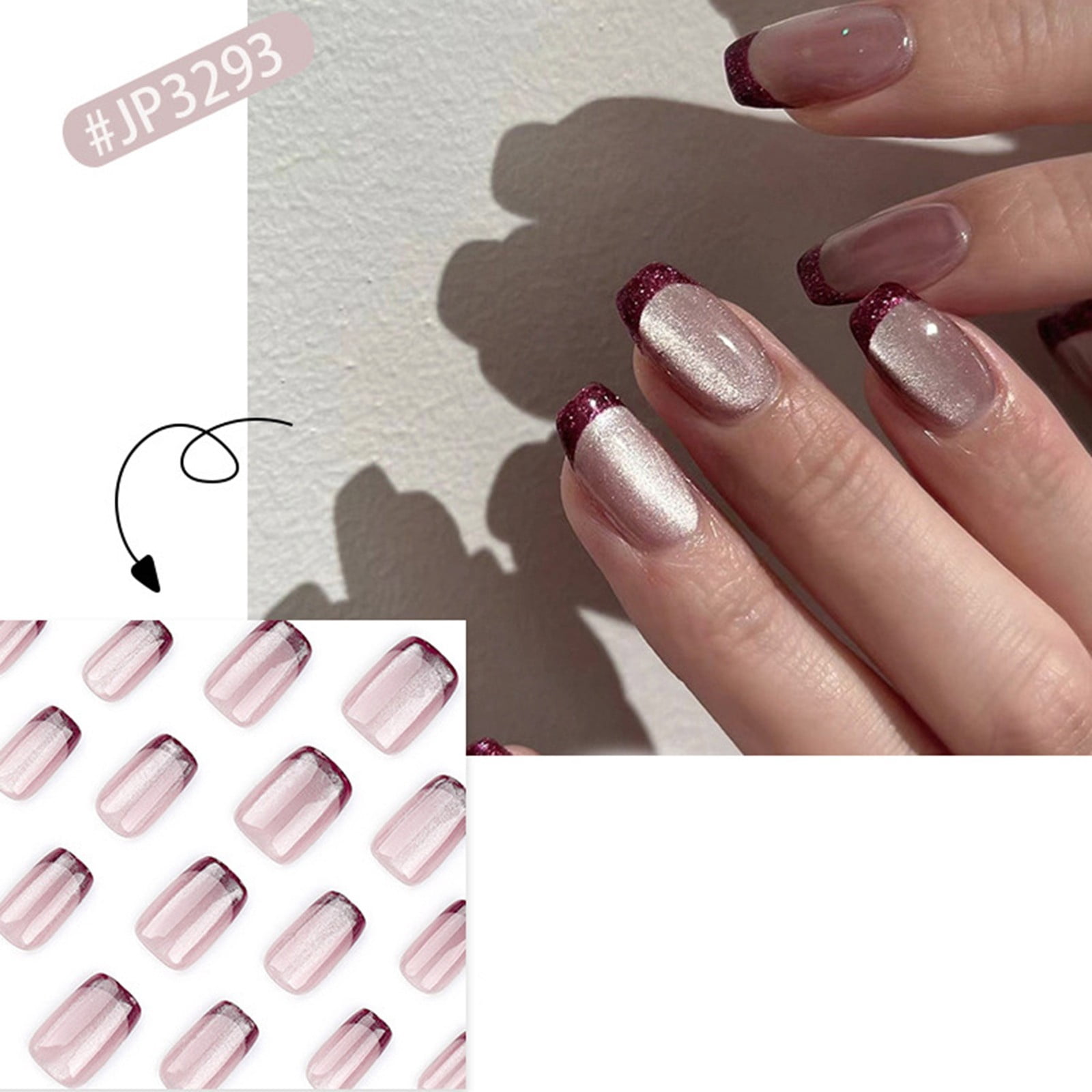 Acrylic Nails on Medium Length Daughters of The Jewelry Full Cover Nail Tips Short Length Wcl100 Tips Acrylic False Nails on Nails for Acrylic Coffin Full Cover Nail Tips Coffin Short