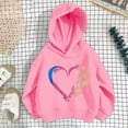thumbnail image 2 of Kids Hoodies for Boys Girls Hoodies & Sweatshirts Kids Girls Sports Shirt Casual Print Personality Hoodie Pullover Hooded Sweatshirt for Teens 5-6 Years Pink, 2 of 3