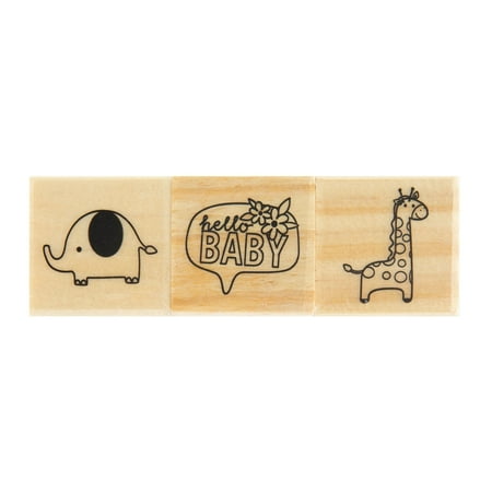 UPC: 0191518036084 | Baby Animal Wood Stamps by Recollections™