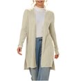 thumbnail image 5 of AGWOLF Cardigan Sweaters for Women Long Sleeve Open Front Lightweight Cardigans Loose Fit Long Cardigans for Women Soft Casual Coats for Work and Office S, 5 of 9
