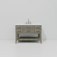 thumbnail image 4 of Norwalk 48 in W x 22 in D Grey Oak Single Bath Vanity, Cultured Marble Top, and Faucet Set, 4 of 8