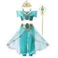 thumbnail image 1 of Disney-vestido de Jasmine para niña, disfraz de Aladdín de princesa, lámpara mágica, ropa de carnaval, fiesta de Halloween, 2023 Fivean unisex, 1 of 2