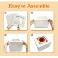 thumbnail image 3 of 10 Pcs Cake Boxes,12x12x8 Inches White Bakery Boxe with Window,Tall Dessert Boxe,Cookie Boxe for Multi-Layer Cakes,Cake Containers for Birthday,Party,Valentine’s Day by GBF, 3 of 4