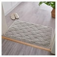 thumbnail image 3 of Alfombra antideslizante perfecl de baño suave Y Absorbente gris, 3 of 7