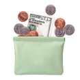 thumbnail image 5 of 1 pieza pequeña mini bolsa de almacenamiento bolsa de maquillaje multifuncional pequeña billetera cero: 11,5 * 12 * 1 cm Verde menta, 5 of 5
