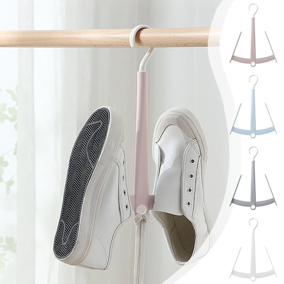 Shoe Drying Rack for Wet Shoes and Sneakers, Rotating Windproof Hanger with Foldable Space Saving Design for Bathroom, Balcony, Travel and Small Spaces