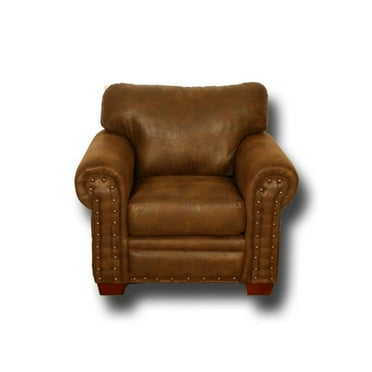 American Furniture Classics Traditional Microfiber Angler's Cove Sofa in Brown