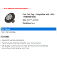 thumbnail image 2 of Fuel Tank Cap - Compatible with 1982 - 1988 BMW 528e 1983 1984 1985 1986 1987, 2 of 2