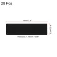 thumbnail image 2 of Unique Bargains 3'x1' Metal Name Plate Anodized Aluminium Self Adhesive Sign Tag Black 20 Pack, 2 of 6