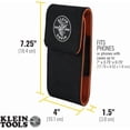 thumbnail image 3 of 55474 Phone Holder, XX-Large, Fits iPhone, Google, LG, Samsung Phones, With Magnetic Closure and Belt Clip, 3 of 5