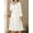 White, variant on Long Sleeve Elegant Night Dresses for Women - Soft Cotton, Ruffle Victorian Design, Crew Neck, Micro Elasticity, Hand Washable, All-Season Comfortable Sleepwear