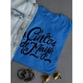 thumbnail image 3 of Cinco De Mayo Ink Lettering Shaped T-Shirt Women -Image by Shutterstock, Female Medium, 3 of 4