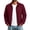 Red, variant on kcavykas Men's Jacket Regular Fit Casual Jacket Stand Collar Long Sleeve Solid Color with Zip up Basic Everyday Outerwear Top for Daily Outing (Beige M)