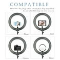 thumbnail image 3 of Ring Light Kit: 18" 48cm Outer 55W 5500K Dimmable LED Ring Light, Light Stand, Carrying Bag for Camera, Smartphone, YouTube, Self-Portrait Shooting, 3 of 10