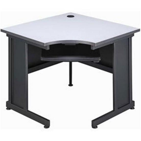 36 in. Corner Desk - Gray