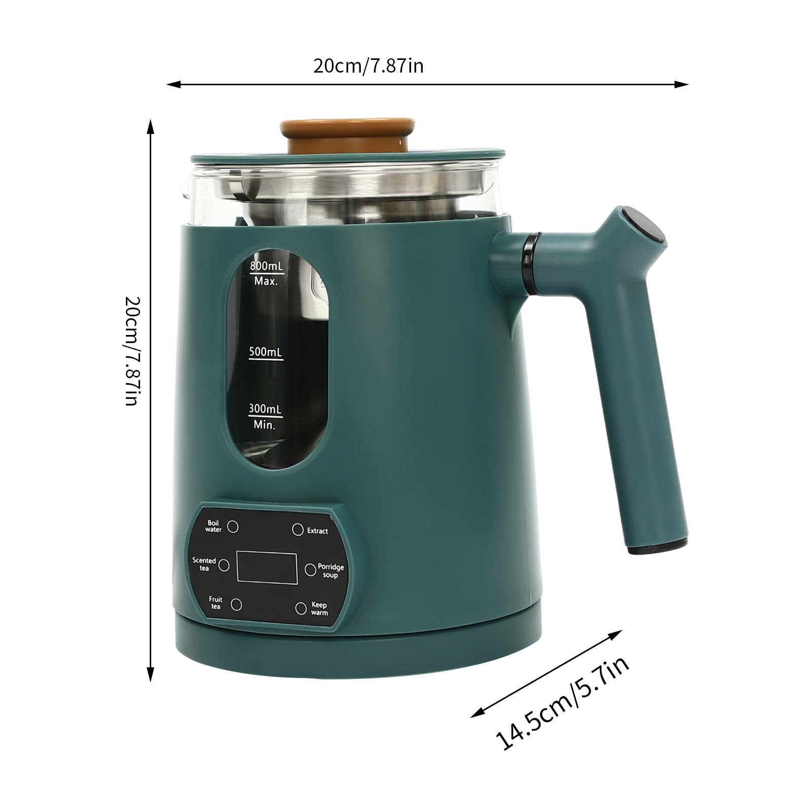 Temperature Control Electric Tea Kettle, 600W Electric Kettle 140℉ Water Warm Water Boiler & Heater 27oz Multi-functional Electric Teapot With Digital Display