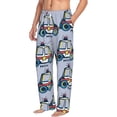 thumbnail image 2 of Xecao Police Car Men's Straight Lounge Pajama Pants: The Ultimate in Comfortable Sleepwear, 2 of 9