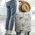 thumbnail image 2 of Colorful Dinosaurs Floral Pattern Luggage Cover Fashion Suitcase Cover Baggage Covers Fit 25-28 Inch Luggage (Go Travel), 2 of 5