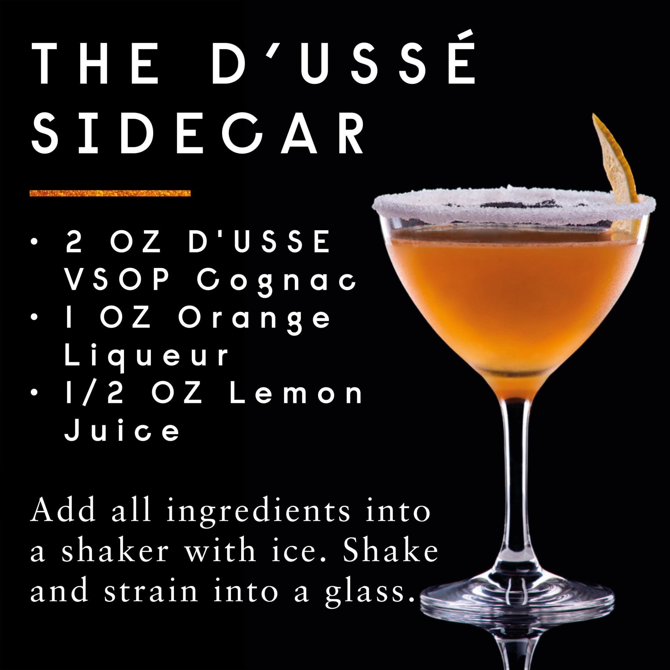 D’USSE VSOP Cognac, 750 mL Bottle, ABV 40%