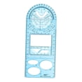 thumbnail image 1 of Multifunctional Geometric Ruler Supplies Office Mathematics suitable for artists, Drawing Template High Blue, 1 of 9