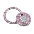 thumbnail image 2 of Bling Pink Diamond Car Engine Ignition Start Button Decor Ring Crystal Sticker, 2 of 10