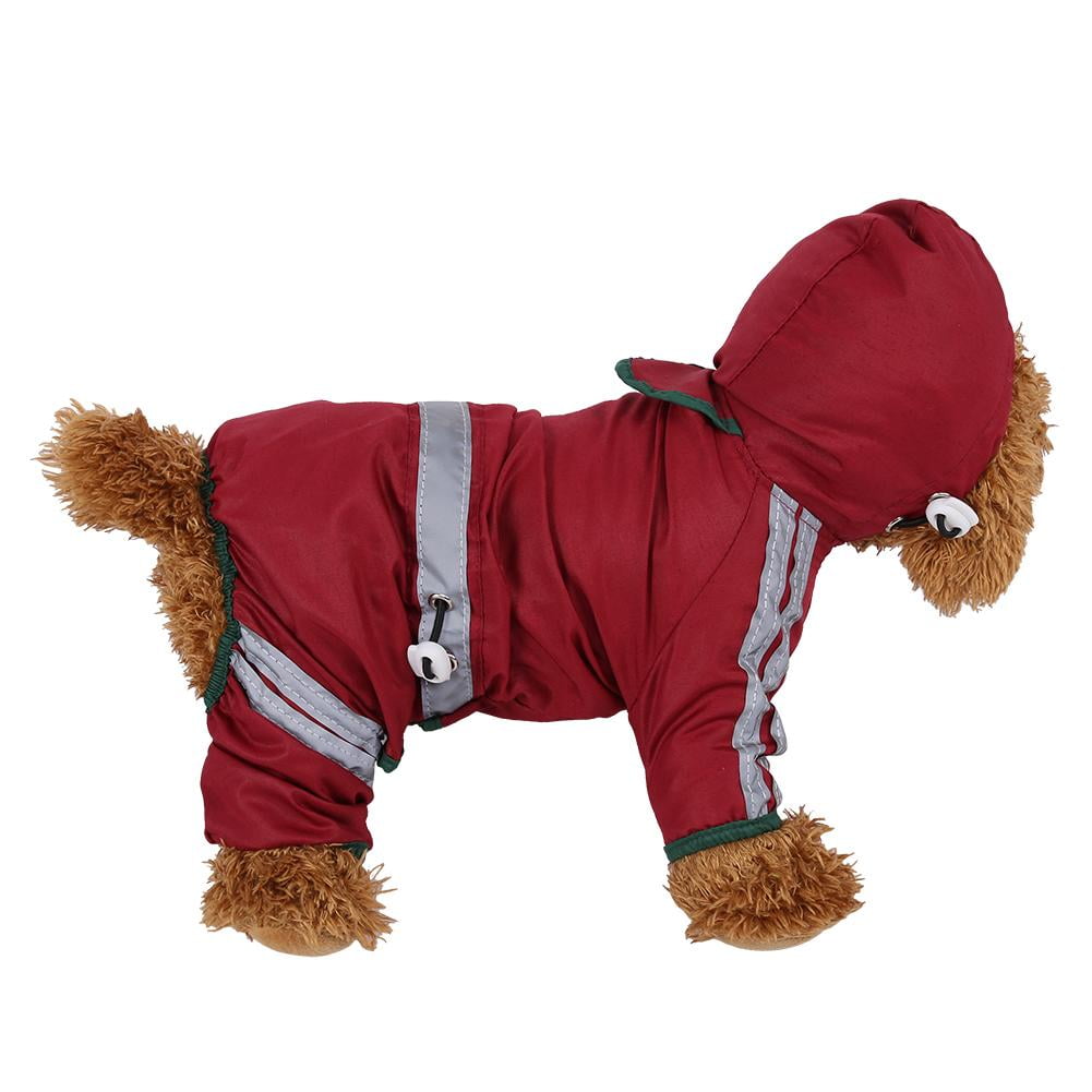 Tebru Pet Rain Jacket,6Sizes Pet Raincoat Waterproof Jacket Cat Dog ...