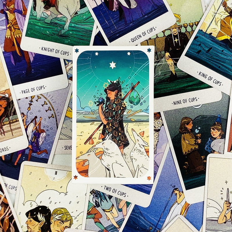 Tarot Cards 78pcs Deck Oracle English Edition Divination Borad Playing Card Games，Great For Beginners, Meditation & Party Games