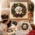 thumbnail image 2 of syligr Puppy Christmas Diamond Art for Adults, Cute Dog Christmas Pearl Art Kits, DIY Pearl Diamond Kit, Animals Bead Crafts Ornament, Xmas Party Decorations for Mantel, Unique Gift/Favors, 2 of 7